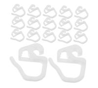 DIYEAH 36 Piezas Ganchos de Cortina de Plástico Resistentes para Pinzas de Pliegues para Living Dormitorio y Ventanas con Diseño Flexible y Bordes Suaves para Protección de Telas