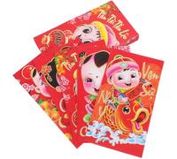 DIYEAH 36 Piezas Sobres Rojos Año Serpiente Dinero Regalo Lunar Año Decoración Rojo Tradicional Fiesta Estilo Mixto