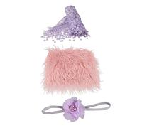 DIYEAH 3piezas Accesorios para Fotografía de Bebés de Mantas de Recuerdo y Diademas Manta de Nacimiento para Fotos Accesorio de Fotografía Infantil para Sesión de Fotos de Recién Nacido