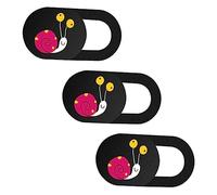 DIYEAH 3piezas Cobertura De Privacidad para Deslizante Diseño De Caracol Cartoon para Portátil Tableta Protector De Privacidad