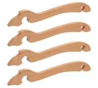 DIYEAH 4 extractores de rejillas de horno de madera, herramienta de empuje | Alicates para retirar rejillas de horno, anti-quemaduras, fácil de agarrar, para tostadoras, hornos de pizza y bandejas para