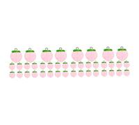 DIYEAH 4 Juegos Encanto De Estrella Encantos Del Teléfono Encantos Colgantes Joyería Colgante Cereza Dijes De Frutas Para Pulseras Pendiente Haciendo Encantos Resina Rosa 10 Uds * 4