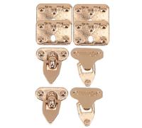 DIYEAH 4 Juegos Miniature Metal Case Clasps Compact Diy Dollhouse Hardware Locks For Small Travel Jewelry Cases And Mini Suitcase Models Accessories