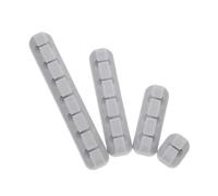 DIYEAH 4 Piezas Abrazadera del procesador de cable organizadores de cables eléctricos adhesivo escritorio organizador de cables soporte para cable de carga gel de sílice Gris