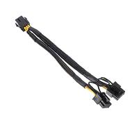 DIYEAH 4 Piezas Adaptador de Cable de Alimentación Pcie de Doble para Tarjetas Gráficas Cable de Extensión GPU Diseño Práctico y de Instalar