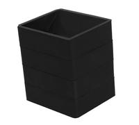 DIYEAH 4 Piezas Almohadillas Antideslizantes para Ruedas de Muebles Base de Goma para Parar Cama Sofá Silla Protección Negro