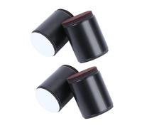 DIYEAH 4 Piezas Almohadillas Elevadoras cabecera Oficina elevadores de Muebles Tubo de Subida cojín para Patas de Mesa Refuerzo de Muebles Acero Carbono Black