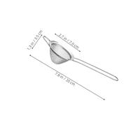 DIYEAH 4 piezas Colador Fino de Acero Inoxidable con Mango Mini Tamiz Reutilizable para Café Cócteles Té y Jugos Filtro Duradero y Fácil de Limpiar