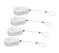 DIYEAH 4 Piezas Estuche Anti-pérdida de Cable Retráctil para Laptop y Control Remoto con Protección Antirrobo y Material de Plástico y Acero Adecuado para Viaje y Mochila