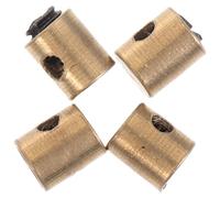DIYEAH 4 Piezas Extremos de Cable de Freno y Abrazadera del Cable del Acelerador para Quad y Motocicleta, Material Metálico Dorado Durabilidad y Optimización de Rendimiento