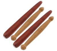 DIYEAH 4 Piezas Palo de Masaje de Pies de Madera, Varilla de Reflexología, para Pies y Manos, Masaje de Acupresión y Puntos de Acupuntura