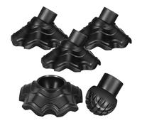 DIYEAH 4 Piezas pies Antideslizantes Proteger Silla al Aire Libre Protector de Suelo Clavo- Plegable Gorros para Patas de sillas de Exterior de piernas para sillas Nylon Negro