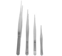 DIYEAH 4 piezas Pinzas de Acero Inoxidable para Jardinería y Manualidades Herramienta Profesional con Puntas Dentadas para Plantas y Suculentas Duraderas y Seguras para Uso Educativo y