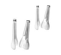 DIYEAH 4 Piezas Pinzas de Cocina Multifuncionales de Acero Inoxidable, Resistentes y Prácticas para Carne y Pan, Ideales para Barbacoa y Uso Diario Hogar
