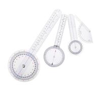 DIYEAH 4 Piezas Regla Goniómetro Ortopédica Transparente con Diseño Ergonómico y Agarre Cómodo para Medición Precisa de Ángulos Rehabilitación