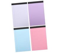 DIYEAH 4 Piezas Unidades de Notas Papel de Colores Línea Horizontal para Notas Organización Fácil Oficina Escuela Negocio