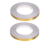 DIYEAH 4 Rollos Cinta Adhesiva Dorada Autoadhesiva para Suelos y Azulejos Sellador de Juntas para Cocina y Baño de Decoración y Sellado Resistente y Flexible