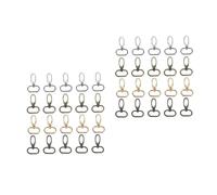 DIYEAH 40 Piezas Cierres de Garra de Aleación 20 Piezas Ganchos a Presión Giratorios para Bolsos y Llaveros, Clips de Gatillo para Bricolaje y Manualidades, Cierre de Langosta Profesional