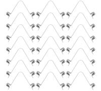 DIYEAH 40 Piezas Clip de Resorte en Forma de V, Clips de Resorte de Botón Pulsador para Soporte de Kayak y Paraguas, Metal Plata, Posicionamiento Rápido y Seguro, Instalación Fácil, Uso