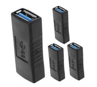 DIYEAH 4piezas Adaptador USB Hembra Hembra De Unidades Conector USB De Compatible Varios Dispositivos Fácil De Usar para