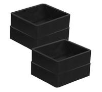 DIYEAH 4piezas Base De Fijación De Rueda Copas De Goma para Ruedas De Muebles Compatibles Camas y Sillas Giratorias De Sillas