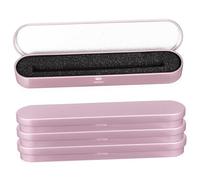 DIYEAH 4piezas Caja De para Bolígrafos Estuche De Metal Unidades Lápices Portalápices Cojín Resistantes Escritorio