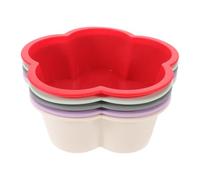 DIYEAH 5 moldes de silicona con forma de flor para postres, gelatina, pudín y pasteles. Moldes antiadherentes y reutilizables para fiestas en la cocina y repostería casera.