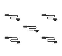DIYEAH 5 Piezas Convertidor Scart Adaptador de Audio y Video con Digital para Tv Vhs y Dvd