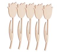 DIYEAH 5 Piezas Cortes de Flores de Madera Sin Terminar para Manualidades Diy Láminas de Madera para Pintar y Graffiti de Flores para Proyectos Infantiles