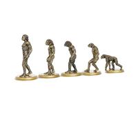 DIYEAH 5 Piezas Modelo de Personas Primitivas Simulación Histórica Juguete Educativo para Material Seguro y Detallado para Enseñanza de Evolución Humana