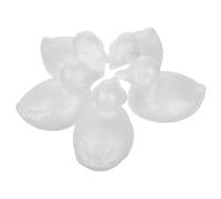 DIYEAH 5 Piezas Patitos de Espuma de Color Claro para Manualidades Modelado de Animales Claro para Pintura DIY y Decoración del Hogar para Obsequio y Bricolaje
