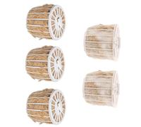 DIYEAH 5 Piezas Relleno Suave Fibras Naturales de Yute | Lecho de Anidación para Aves Pequeñas, Algodón y Yute, Uso en Jaulas de Cría, Balcón y Plantas