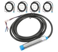 DIYEAH 5 Piezas Sensor de Proximidad Inductivo Pnp de Alta Precisión Detección sin Contacto y Distancia de 4mm, 3 Cables para Automatización Industrial y Fabricación Automotriz