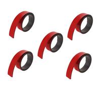 DIYEAH 5 Rollos Cinta Magnética Adhesiva 30Mm X 1m, Tira Magnética Flexible de Acrílico Respaldo Autoadhesivo, Imanes para Nevera, Tableros Metálicos y Manualidades, Adecuado para Oficina