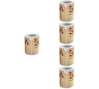 DIYEAH 5 Rollos Pegatinas Navideñas Etiqueta Decoraciones Rojo Día Festivo Navidad Pegatinas Presenta Decoración Adhesivo Puerta Festivo Papel Kraft