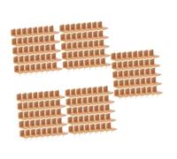 DIYEAH 5 Series Clavos Guías para Cajones De Armario Deslizadores De Almohadillas Móviles Deslizadores De Sillas para Alfombras Clavo De Hierro Marrón Claro 40 Piezas X 5