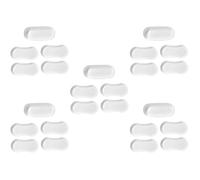 DIYEAH 5 Series Cojín del Asiento del Inodoro Asiento De Tocador Almohadilla Cojines De Parachoques del Asiento del Inodoro Parachoques del Gabinete Claro Gel De Sílice 5 Piezas X 5