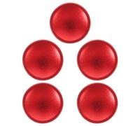 DIYEAH 5 Unidades Botón de Disparo para Cámara Réflex Digital, Botón de Liberación Atornillable de Aluminio Rojo Cóncavo, Accesorio Compatible Cámaras DSLR Película para Control Preciso