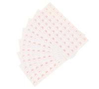DIYEAH 50 hojas Etiquetas Autoadhesivas Numéricas para Clasificación y Organización Papel Couché Resistente Adhesivas Fáciles de Pegar y Retirar para Botes Tarros y Manualidades Diarias