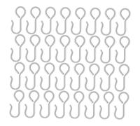 DIYEAH 50 Piezas Gancho para Asiento de Coche S Forma Metalico Ganchos para Reposacabezas de Asiento Trasero de Coche Organizadores para Colgar Bolsas