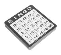 DIYEAH 50 piezas Tarjetas de Bingo de Papel para Fiesta Familiar Aprendizaje Múltiples Modalidades Entretenimiento para Día Madre y Reuniones Veraniegas