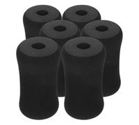 DIYEAH 6 Piezas Almohadillas de Espuma de Repuesto para Rodillos de Pies, Cubierta Amortiguadora para Equipo de Ejercicio Fitness, Tamaño 70x70x130 Mm, Accesorio para Máquina de Gimnasio