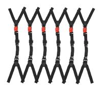 DIYEAH 6 Piezas Correas de Barbilla para Casco Rojo Ajustables con Hebilla de Liberación Rápida para de Construcción Accesorios Resistentes y Ergonómicos para Protección Segura
