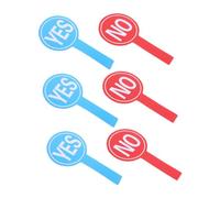DIYEAH 6 Piezas De Letreros De Aula De Sí No Paletas De Votación De Sí De No Señal De Finalización Del Juego Paletas De Participación En El Aula
