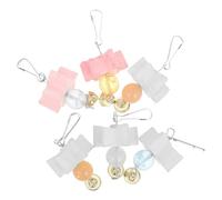 DIYEAH 6 Piezas Juguetes para Pájaros con Piedra de Calcio para Moler Campanas Juguetes Masticables para Periquitos y Aves Pequeñas Accesorios Duraderos y Atractivos para Jaulas