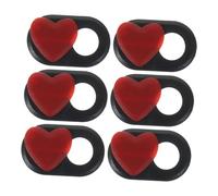 DIYEAH 6 Piezas Patrón De Corazón De La Cámara De Privacidad Cubiertas De La Cámara De La Cámara De La Cámara del Teléfono Teléfono De La Cubierta del Teléfono para La Computadora