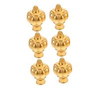 DIYEAH 6 Piezas Remates Decorativos para Barra Cortina de Tapas de Extremos para Ventanas Diseño Moderno para Protección contra Suciedad y Acabado Elegante Barras de Cortinas