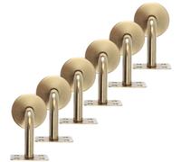 DIYEAH 6 piezas Soporte de Barandilla Inoxidable Dorado para Escaleras para Pasamanos Interiores y Exteriores Instalación Resistente y Decorativo