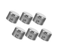 DIYEAH 6 Piezas Tapas de Metal para Barra de Cortina Extremos Decorativos de Acero Inoxidable para Accesorios de Cortinas de Ventana Reemplazo Duradero y Elegante