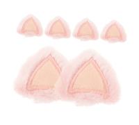 DIYEAH 6 Piezas Tocado De Orejas De Gato Relleno Adornos Pelo De Fieltro Orejas De Conejo De Pascua Para Diy Para Fiestas De Disfraces